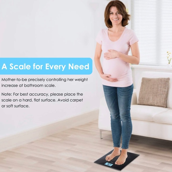 Himaly Digital Body Weight Scale, Rechargeable Step-On, Back Light Display - Picture 7 of 9